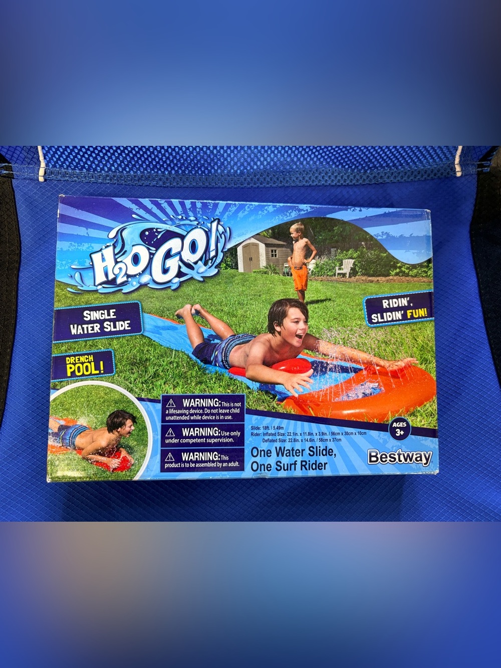 H2o Go One Water Slide with Surf Rider - Blue & Orange